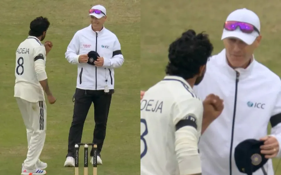 [WATCH] ENG vs IND 2025: Ravindra Jadeja's cheeky fist pump in umpire's face on successful ball change request