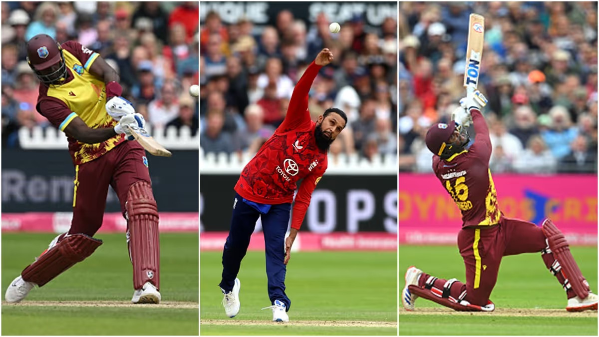 [Watch] England vs West Indies 2025: Adil Rashid concedes five sixes in an over