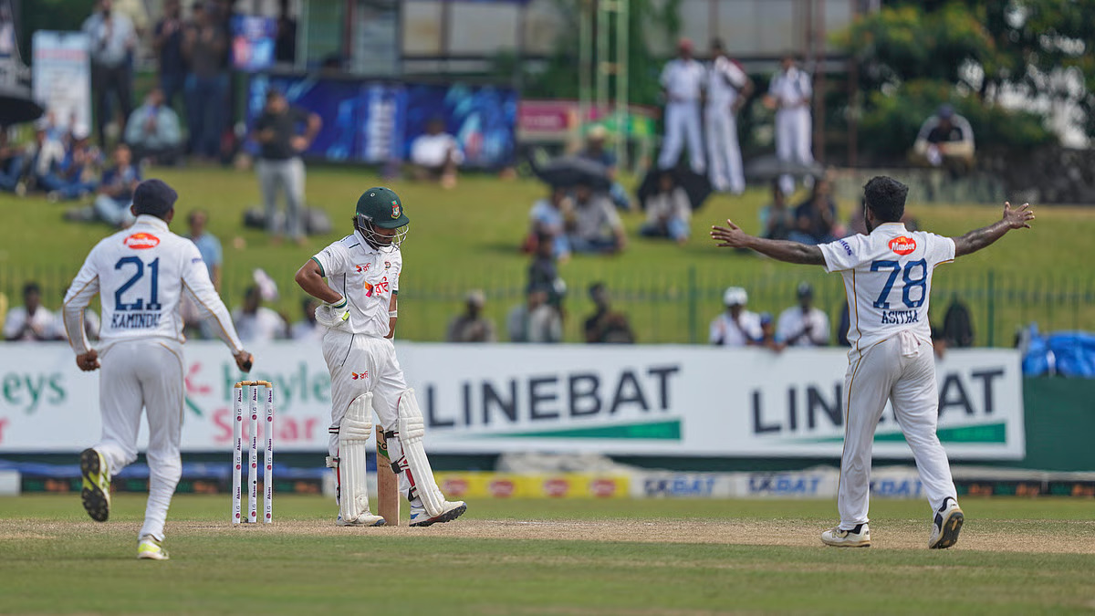 SL vs BAN 2025 2nd Test, Day 3: Jayasuriya, De Silva's two strikes leave Bangladesh battling to avoid innings defeat