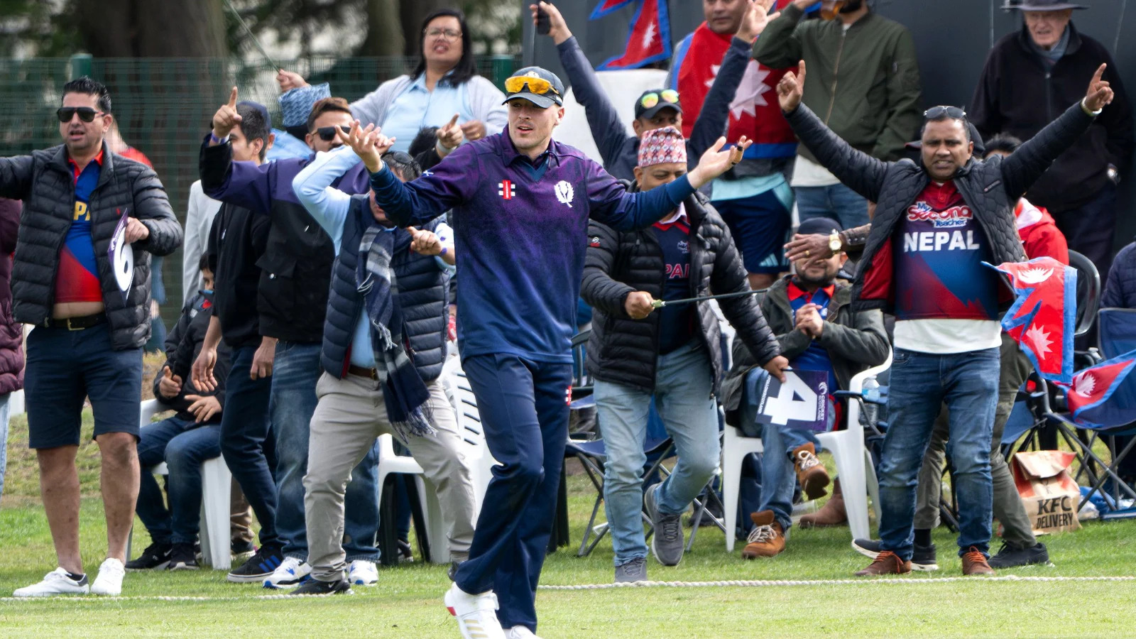 Watch: Fans invade stadium after Nepal register amazing one-wicket win over Scotland