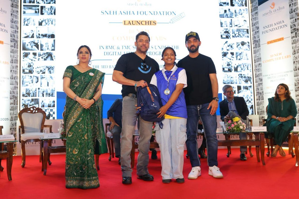 Ajinkya Rahane, Salman Khan join hands with NGO for empowering 15,000 students