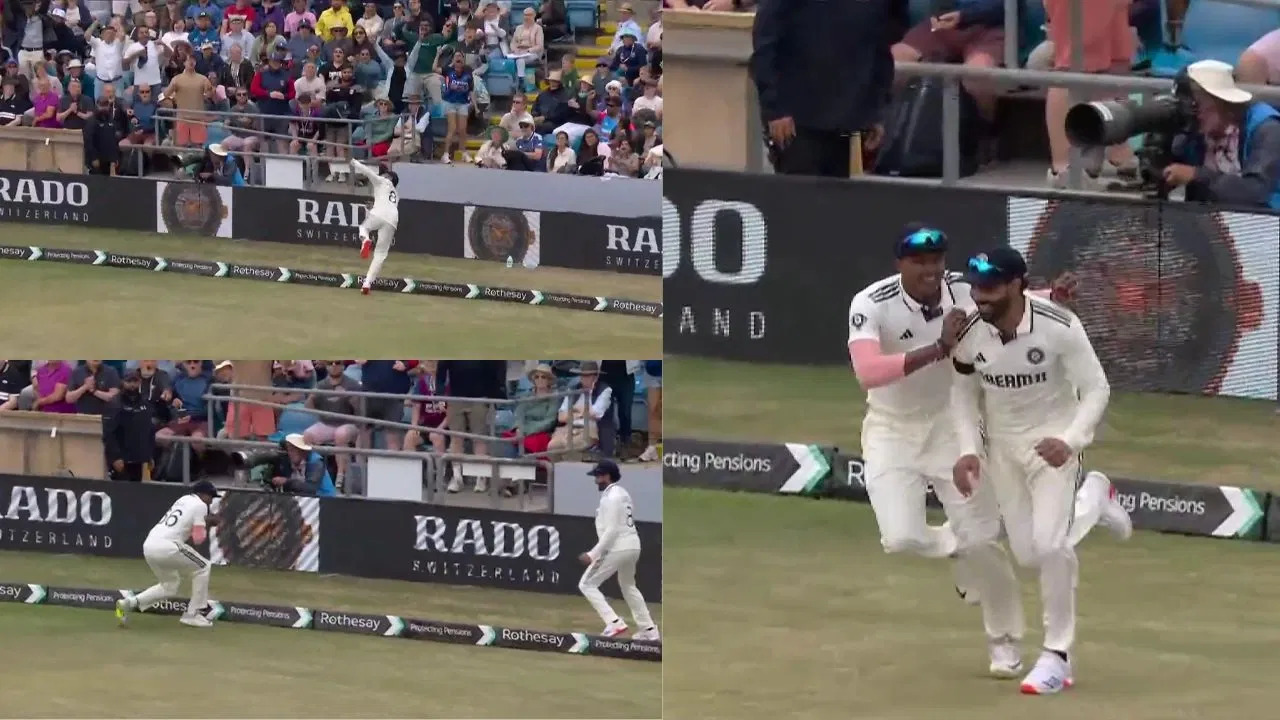 [WATCH] ENG vs IND 2025: Ravindra Jadeja and Sai Sudharsan’s relay catch sends return Jamie Smith