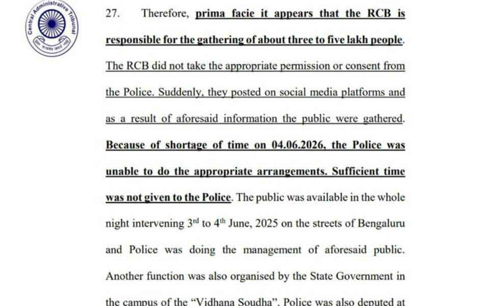 RCB accountable for Bengaluru stampede, rules Central Administrative Tribunal 2 1751365007115 Bengaluru Stampede