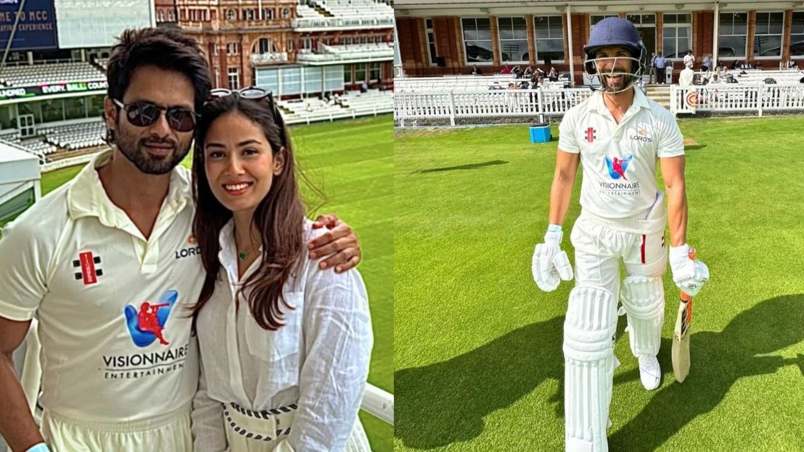 Shahid Kapoor plays cricket at iconic Lord's, wife cheers for him