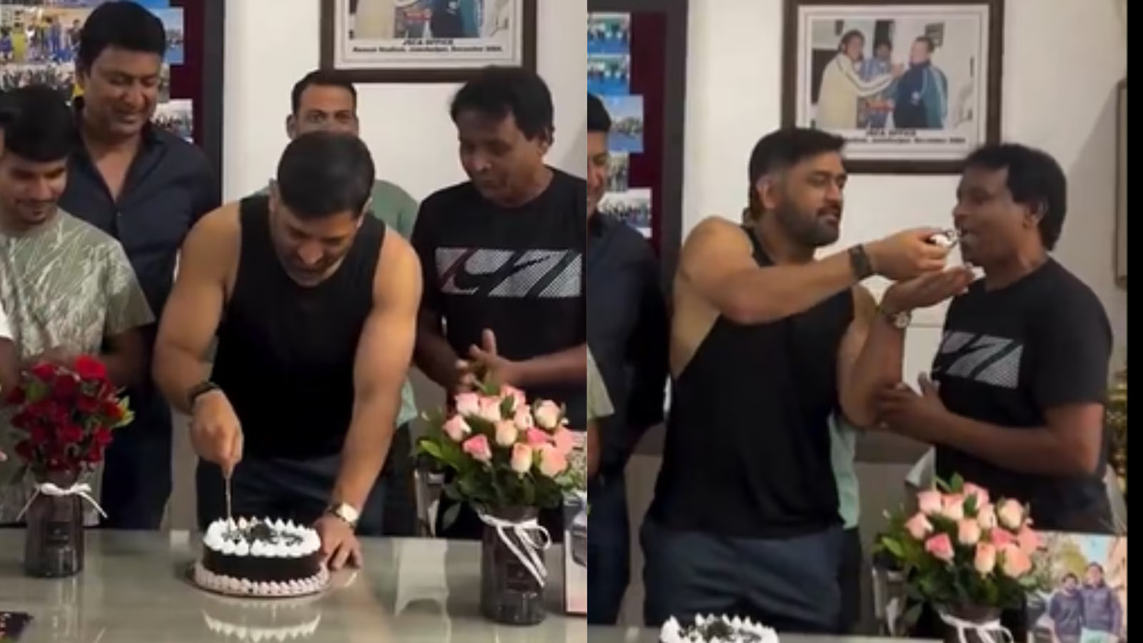 [WATCH]: MS Dhoni celebrates his 44th birthday with friends in Ranchi