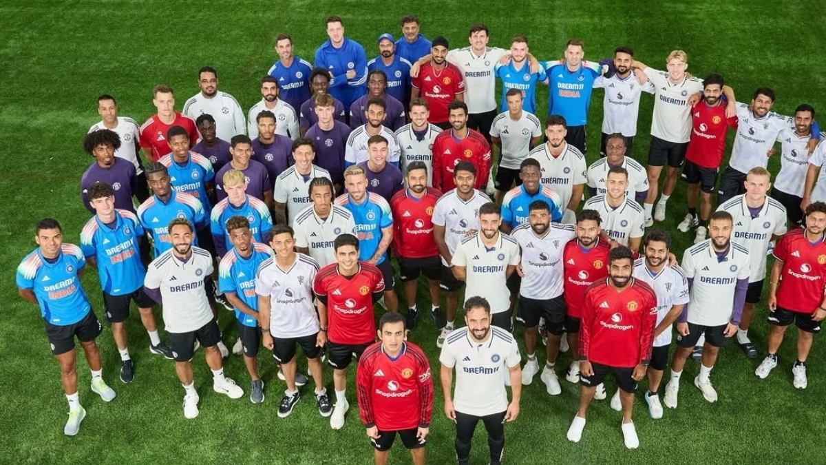 ENG vs IND 2025: Indian team meets Manchester United players ahead of 4th Test; pictures goes viral