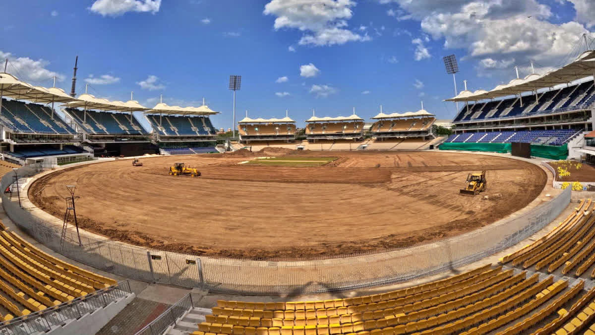 Chepauk Stadium undergoes renovation for better drainage system and outfield