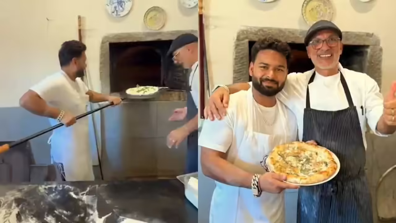 [WATCH]: Rishabh Pant Bakes Pizza with Broken Foot, Video Goes Viral
