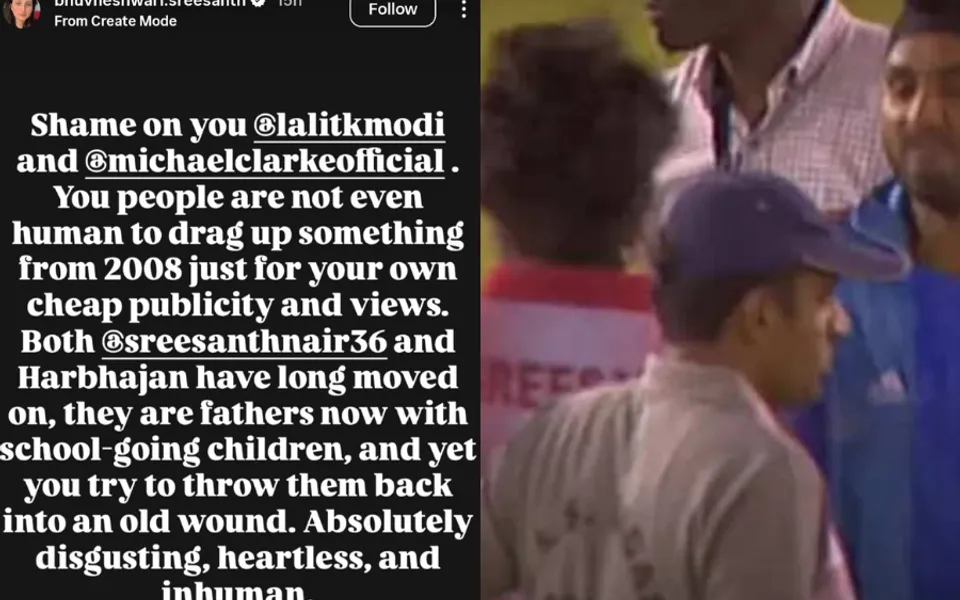 'You should be sued' - Sreesanth's wife lashes out at Lalit Modi, Clarke for releasing slapgate video