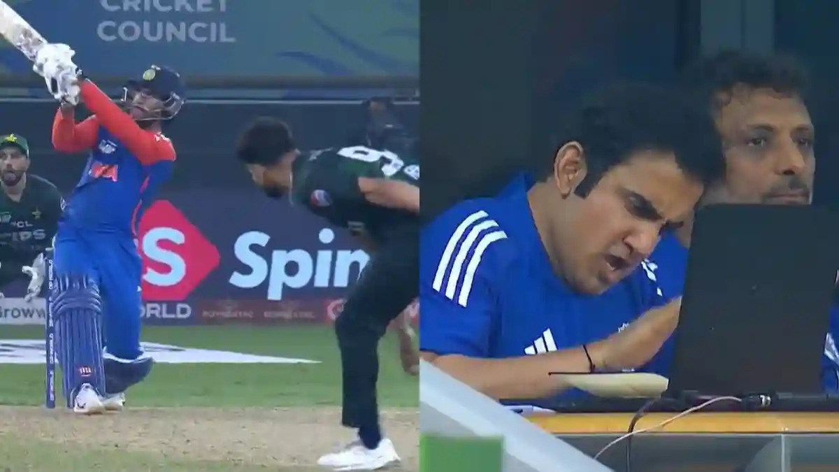 [Watch] Asia Cup 2025: Gautam Gambhir slams table in joy after Tilak Varma hits Haris Rauf for six