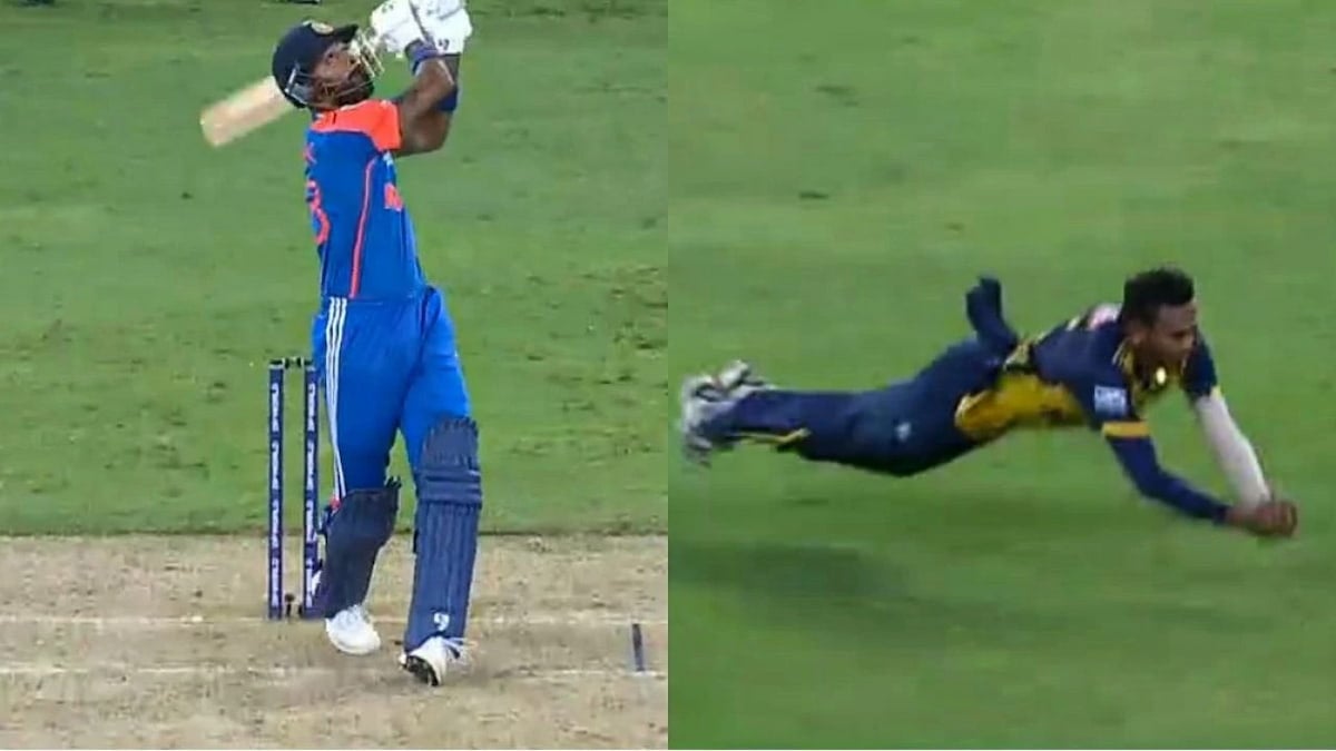Video of the Day - Asia Cup 2025: Dushmantha Chameera takes stunning catch off his own bowling to dismiss Hardik Pandya