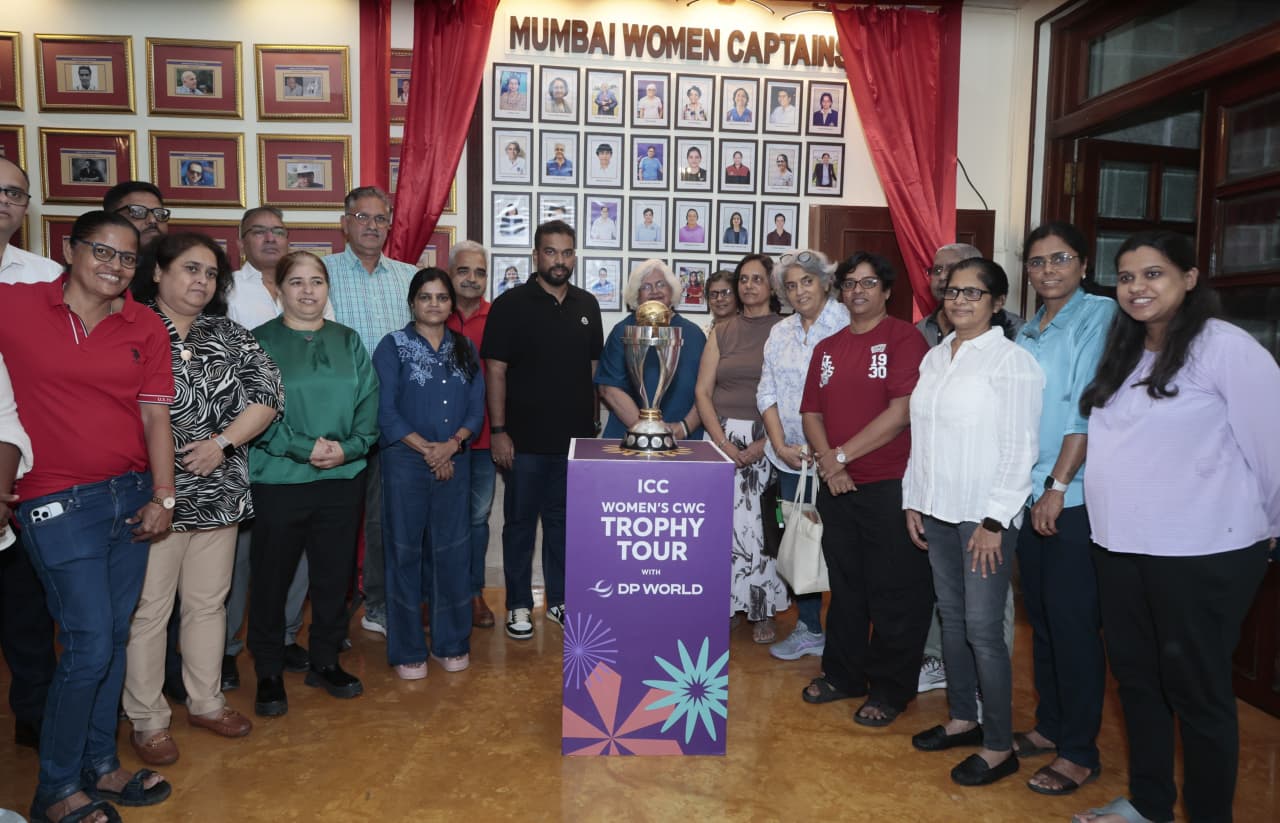 MCA honours female captains with special gesture as Women's World Cup 2025 Trophy Tour arrives in Mumbai 1 MCA honours female captains with special gesture as Women's World Cup 2025 Trophy Tour arrives in Mumbai