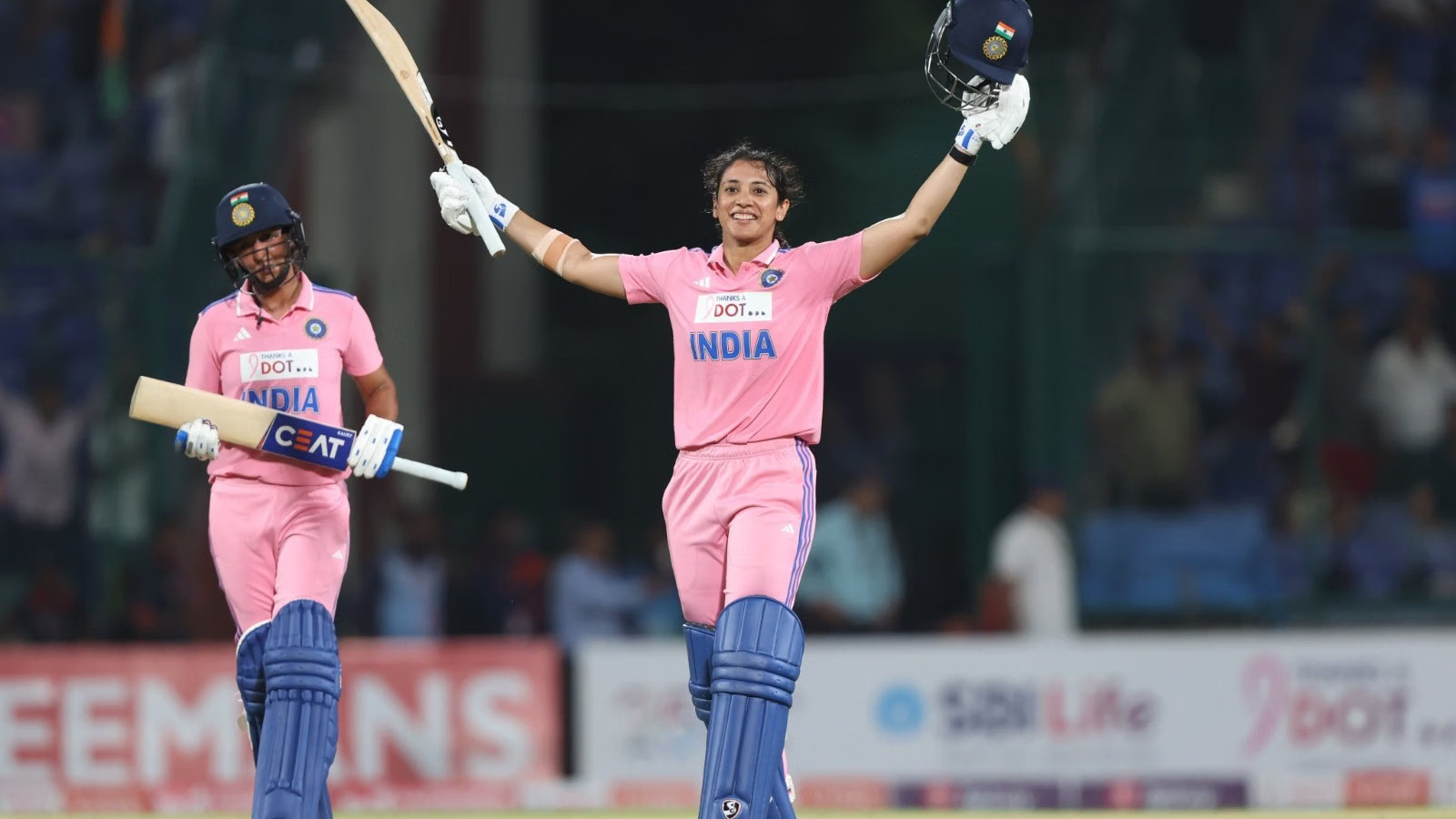 IND W vs AUS W: Smriti Mandhana hits fastest century by an Indian in ODIs, break Virat Kohli's record 1 IND W vs AUS W: Smriti Mandhana hits fastest century by an Indian in ODIs, break Virat Kohli's record