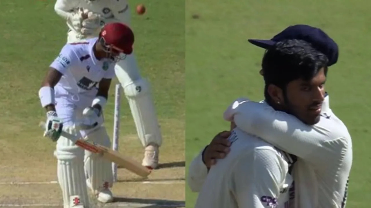[WATCH] IND vs WI 2025: Washington Sundar bowls a jaffa to dismiss Alick Athanaze on Day 3