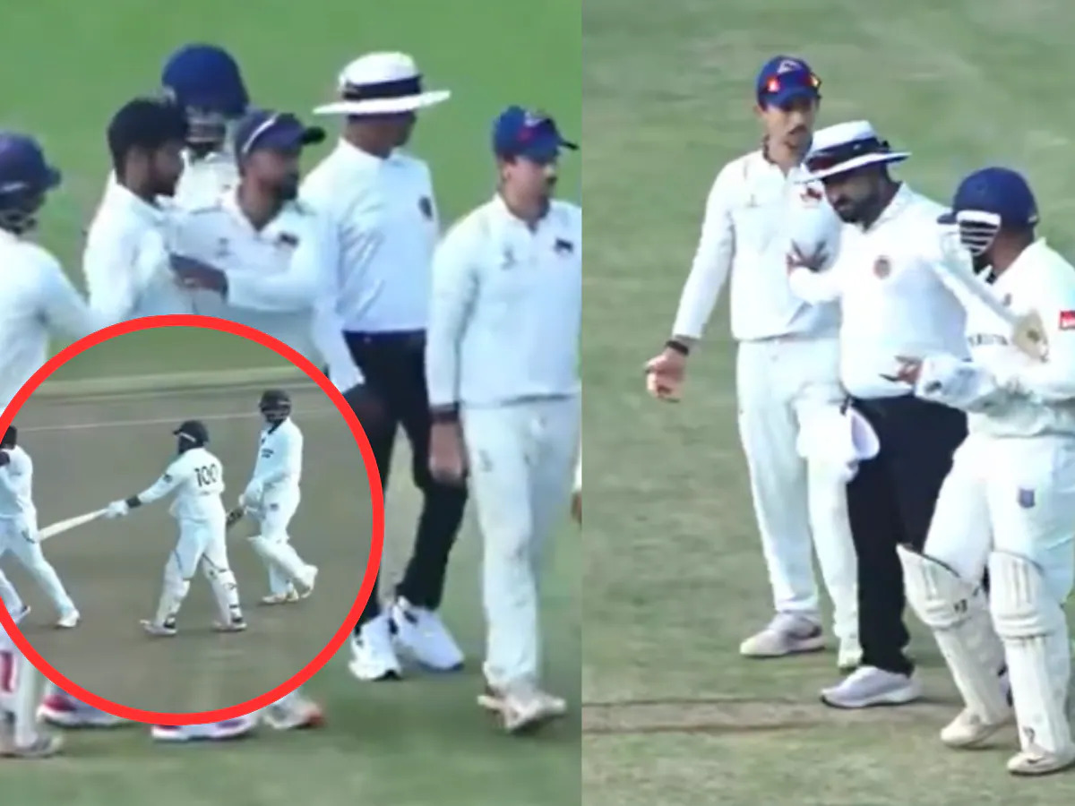 Watch: Prithvi Shaw gets into in nasty altercation with Musheer Khan during Ranji Trophy warm-up game