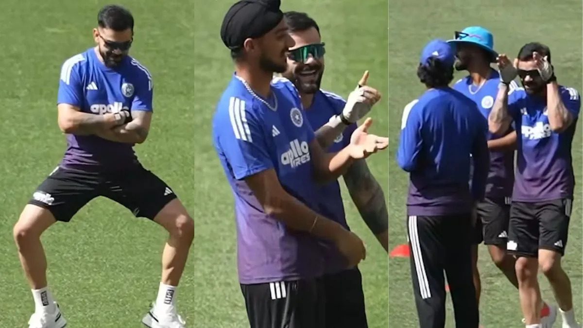 [WATCH] AUS vs IND 2025: Virat Kohli in a good mood during India's 2nd practice session in Perth
