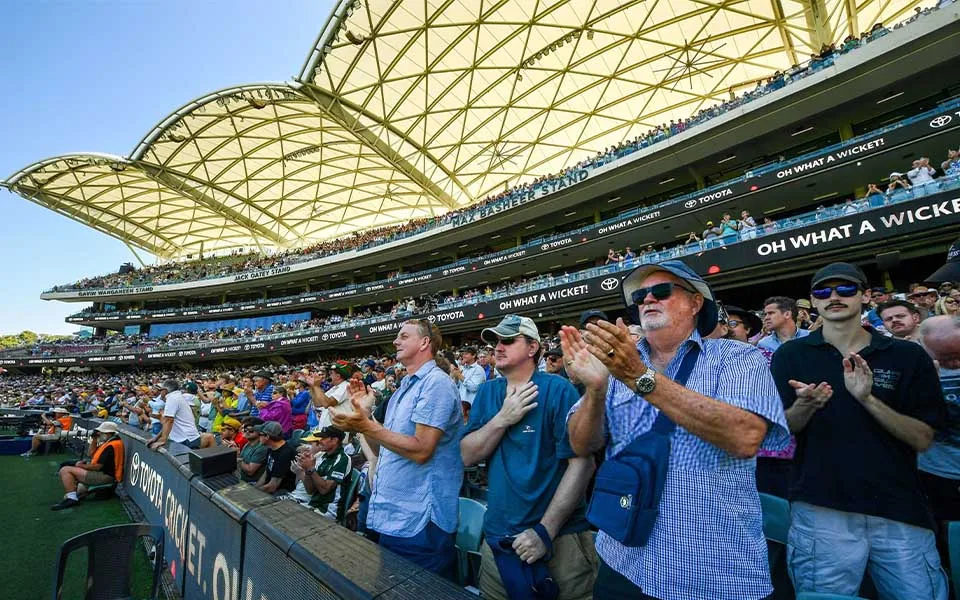 Ashes 2025-26: Spectators create attendance records in Adelaide Test