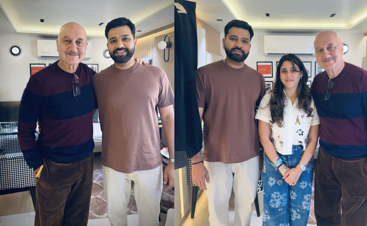 ‘No hunger for particular titles’ – Anupam Kher praises Rohit Sharma after ‘accidental’ meeting