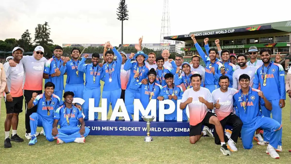 BCCI announces INR 7.5 crore reward after India’s sixth Under-19 World Cup win