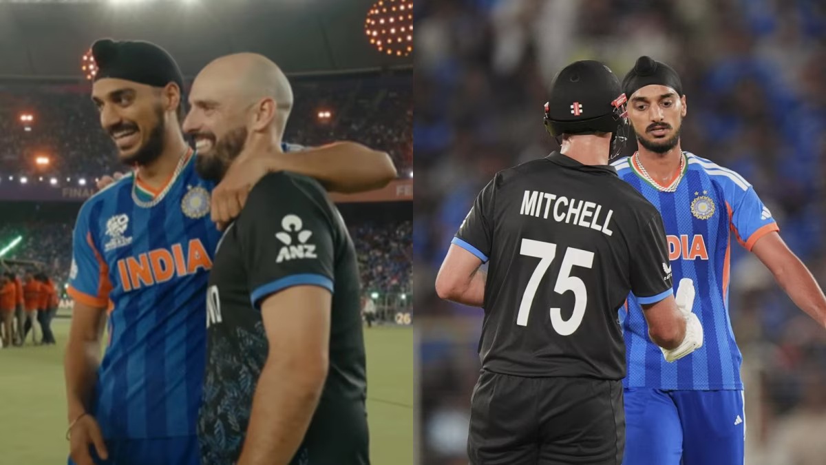 [WATCH] T20 World Cup 2026: Arshdeep Singh sorry to Daryl Mitchell for on-field spat after India win title